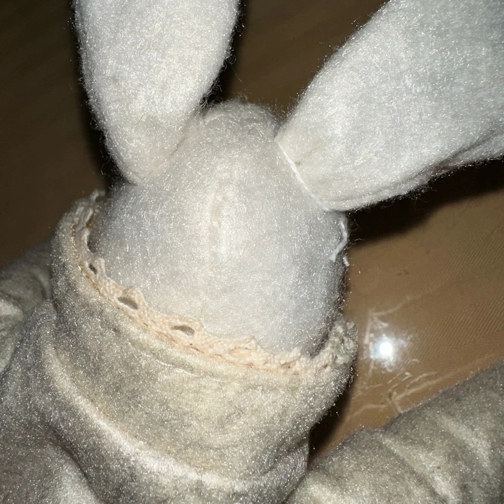 Felted Wool Mr. Bunny Rabbit 🐰💐 - Picture 4 of 5